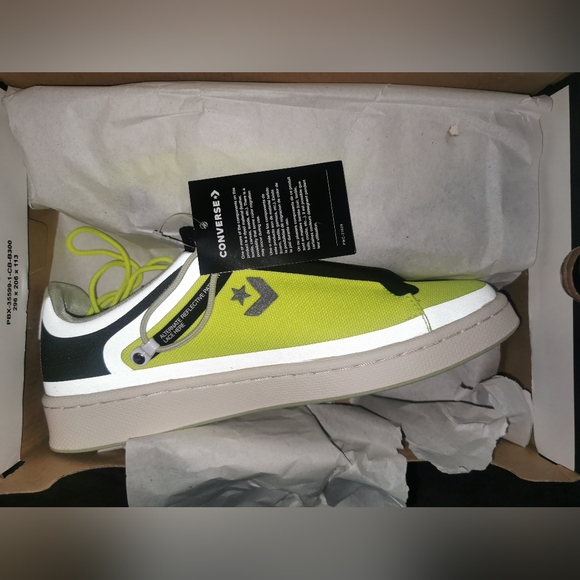 Converse - UNISEX Seam Tape Pro ox White Lemon Neon LTD Edition HIS&HER Sneakers - Picture 2 of 9